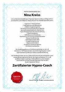 Hypnovita Zertifizierter Hypno-Coach