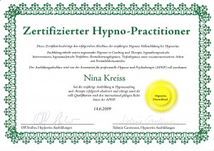 Zertifizierter Hypno Practitioner